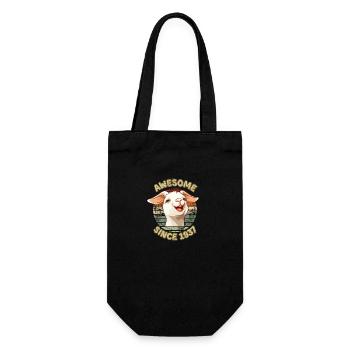 awesome Since 1937 - Geburtstagsgeschenk Humor 1937 - Geschenkbeutel für Flaschen - Schwarz - Vorne