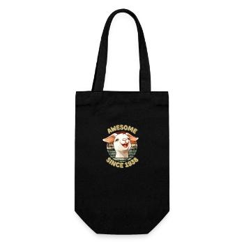awesome Since 1938 - Humor 1938 Geburtstagsgeschenk - Geschenkbeutel für Flaschen - Schwarz - Vorne