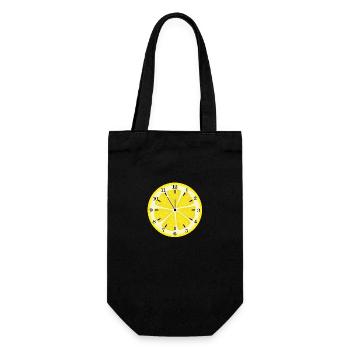 It's lemon time - Gift Bag for Bottles - black - Front