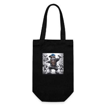 MC Meow - Geschenkbeutel für Flaschen - Schwarz - Vorne
