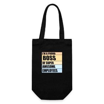 I'm A Proud Chef Of Super Awesome Employees Job - Gift Bag for Bottles - black - Front