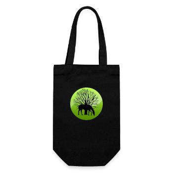 Pferd - Geschenkbeutel für Flaschen - Schwarz - Vorne