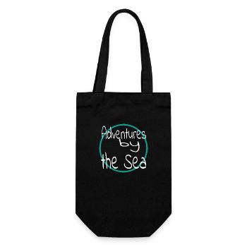 shore present fun sand travel summer funny quote - Geschenkbeutel für Flaschen - Schwarz - Vorne