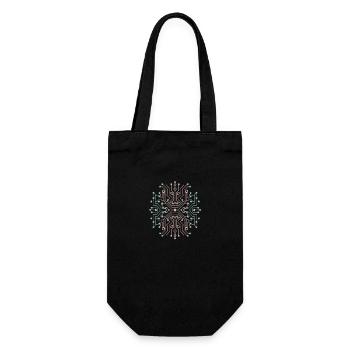 CircuitVerse Futuristika - Gift Bag for Bottles - black - Front