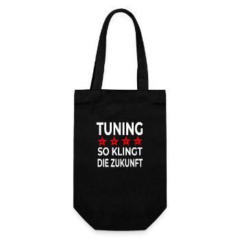 Tuning - Geschenkbeutel für Flaschen - Schwarz - Vorne
