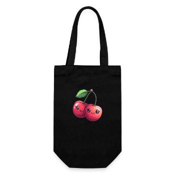Playful Cherry - Gift Bag for Bottles - black - Front