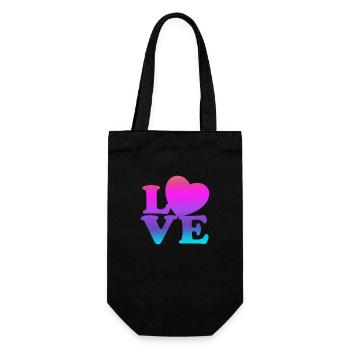Liebe mich Valentinstag Alles Gute zum Valentinstag Valentinstag - Geschenkbeutel für Flaschen - Schwarz - Vorne