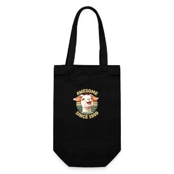 awesome Since 1959 - Humor Birthday Gift 1959 - Gift Bag for Bottles - black - Front