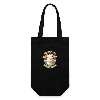 awesome Since 1966 - Humor Geburtstagsgeschenk 1966 - Geschenkbeutel für Flaschen - Schwarz - Vorne