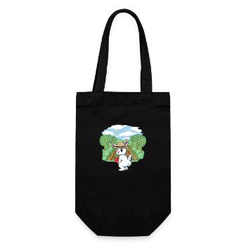 gardener, horticulture, harvest, vegetable, rabbit, rodent, gardener - Gift Bag for Bottles - black - Front