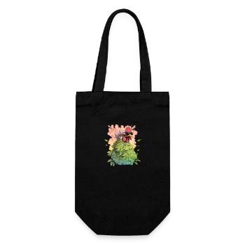 Clucky Chuckles: Hilarious Chicken Tee - Gift Bag for Bottles - black - Front
