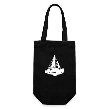 Catamaran de sport grand voilier à voiles - Sac à bouteille - noir - Devant