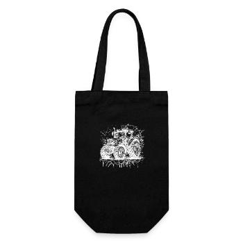 Tractor Splash Design with Field Tractor Experts - Gift Bag for Bottles - black - Front