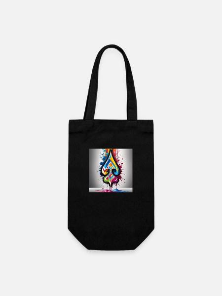 Graffiti Bêches - Sac à bouteille - noir