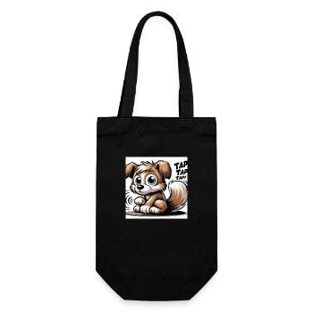 Tap Dance Whiskers - Geschenkbeutel für Flaschen - Schwarz - Vorne