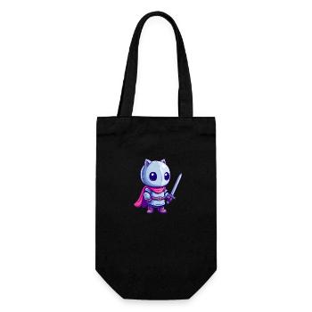 Brave knight in comic book style for kids - Gift Bag for Bottles - black - Front