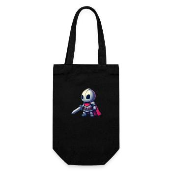 Brave knight in comic book style for kids - Gift Bag for Bottles - black - Front