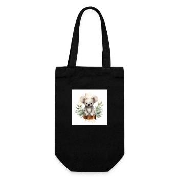 Adorable Koala Clipart - Sac à bouteille - noir - Devant