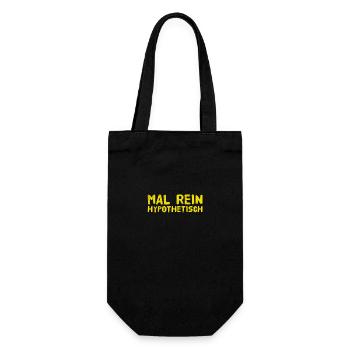 hypothetically asked - Gift Bag for Bottles - black - Front