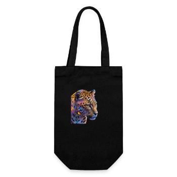 Leopard - Gift Bag for Bottles - black - Front
