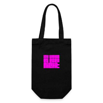 I have no idea - Gift Bag for Bottles - black - Front