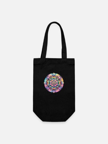 L’élégance de la fleur de couleur - Sac à bouteille - noir