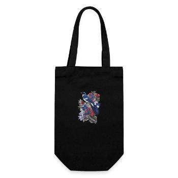 Bird - Gift Bag for Bottles - black - Front