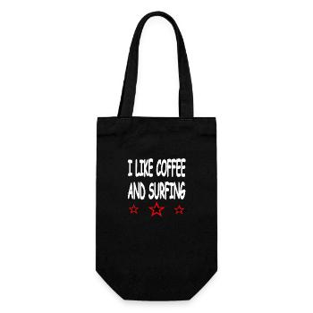 Coffee - Gift Bag for Bottles - black - Front