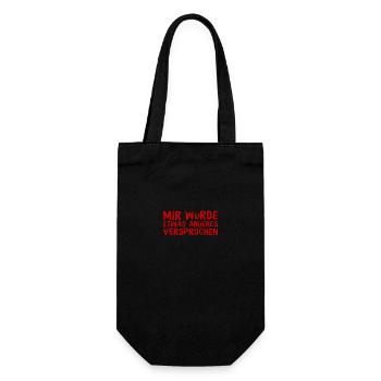 ein Versprechen - Geschenkbeutel für Flaschen - Schwarz - Vorne
