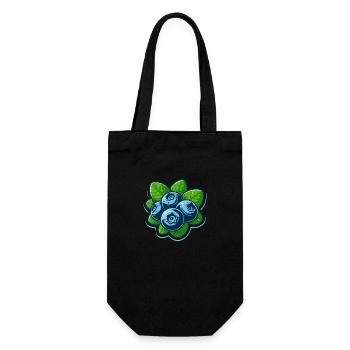 Blueberries Berries - Gift Bag for Bottles - black - Front