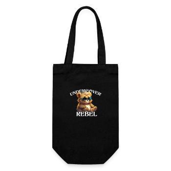 Undercover Rebel - Discover the bear in you! - Gift Bag for Bottles - black - Front