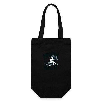 Soccer Is My Therapy - Soccer Girl Passion - Gift Bag for Bottles - black - Front