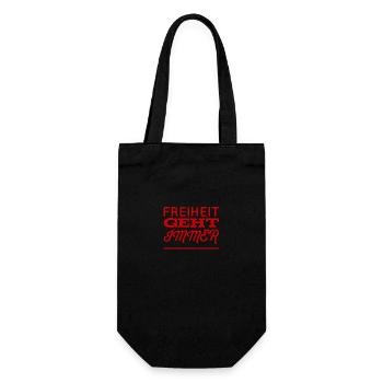 La liberté, c’est grand - Sac à bouteille - noir - Devant