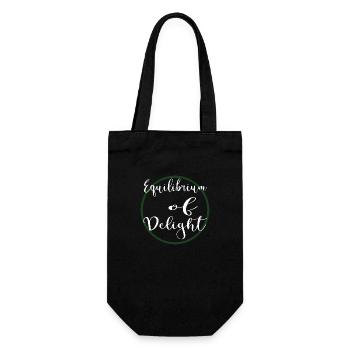 Joy Quotes Work-Life Balance Geek Balance - Gift Bag for Bottles - black - Front