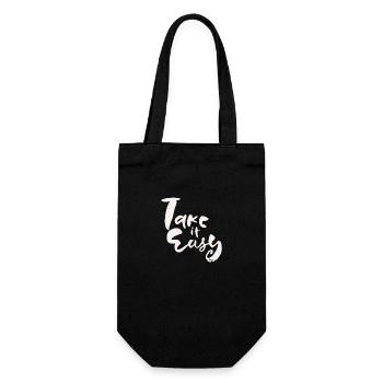 Calme-toi - Sac à bouteille - noir - Devant