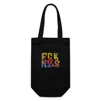 FCK NZS - Gift Bag for Bottles - black - Front