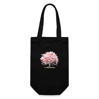 Sakura - Gift Bag for Bottles - black - Front