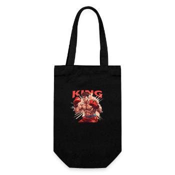 Boxer - Geschenkbeutel für Flaschen - Schwarz - Vorne