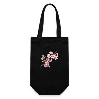 Sakura Spring - Gift Bag for Bottles - black - Front