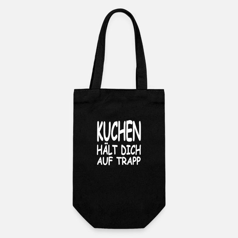 Kuchen - Geschenkbeutel für Flaschen - Schwarz