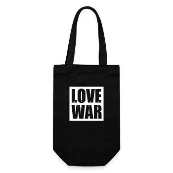 MAKE LOVE NOT WAR - Sac à bouteille - noir - Devant