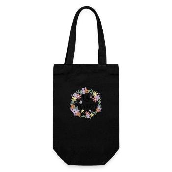 Floral Bride - The Bride Flowers - Gift Bag for Bottles - black - Front