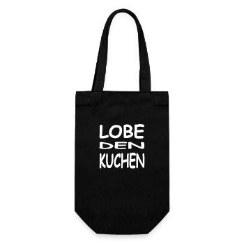 Kuchen - Geschenkbeutel für Flaschen - Schwarz - Vorne