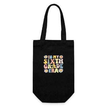 Dans ma 6e année de sixième année Époque de retour à l’école - Sac à bouteille - noir - Devant