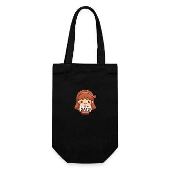 Adorable Girl Loves Her Bitcoin Satoshis - Geschenkbeutel für Flaschen - Schwarz - Vorne