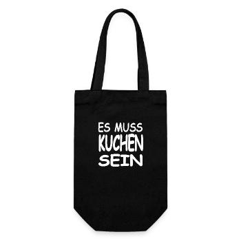 Cake - Gift Bag for Bottles - black - Front