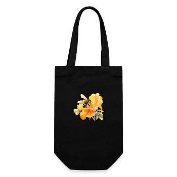 Fleur d’abeille - Sac à bouteille - noir - Devant