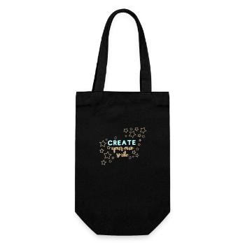 Créez votre propre sourire - Sac à bouteille - noir - Devant