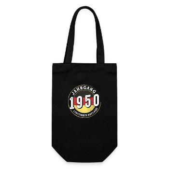 Jahrgangs 1950 Limitierte Auflage 74 years old - Gift Bag for Bottles - black - Front