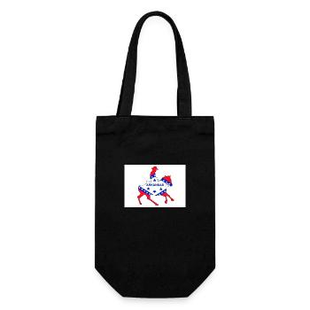 Arkansas State Flag Cowboy - Gift Bag for Bottles - black - Front